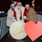 Santa supporting the Heart 2 Heart campaign.